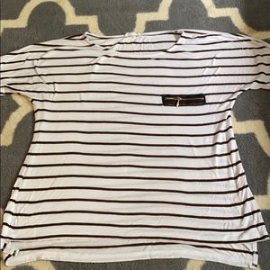 Loose striped t shirt